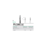Busch M 433X 023 HP MIDIS CARBIDE - (Pack of 2) Bur Made in Germany