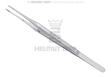 Micro Cooley Forceps - 18 cm, Straight, Slim-Line, ZEPF-Line Handle with Guide Pin | Helmut Zepf No. 22.815.17S