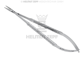 Micro Needle Holder, Straight - 17.5 cm, Tungsten Carbide Jaws, Slim Design with Lock, ZEPF-Line | Helmut Zepf No. 41.010.17F