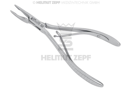 Mini Friedman Slim Bone Rongeur Forceps - 1.5 mm Jaws, 14 cm, 30° | Helmut Zepf No. 42.320.15S