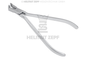 Orthodontic Distal End Cutter - Angled Carbide Jaws, Long Handles | Helmut Zepf No. 33.750.22