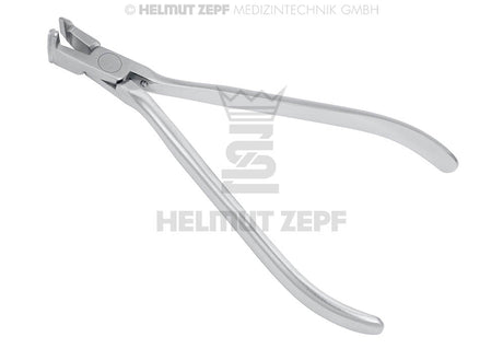 Orthodontic Distal End Cutter - Angled Carbide Jaws, Long Handles | Helmut Zepf No. 33.750.22