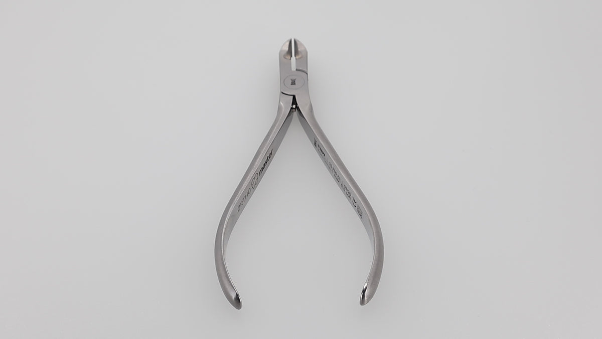 Orthodontic Bracket Removal Plier 45°, 12 cm, Carbide Inserts | Helmut Zepf No. 33.760.23