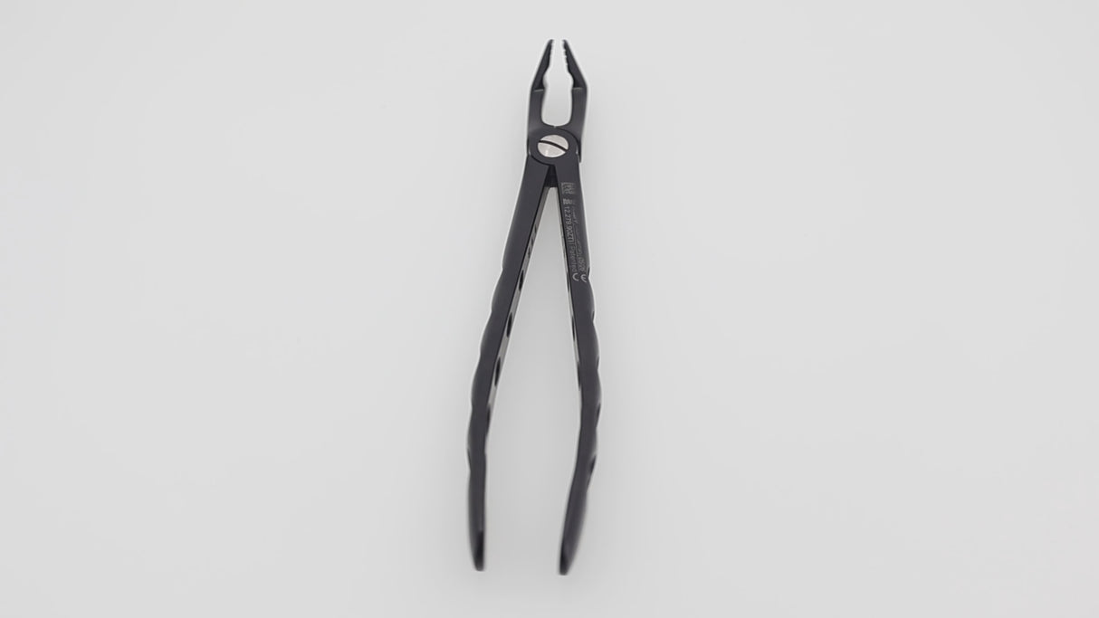 Extraction Forceps, English Pattern, #79 Modified, Roba-Edition By Dr. Manfred Beck, Lower Wisdom Teeth, Xcision-Line®, Diamond Coated Jaws, Onyx Coating | Helmut Zepf No. 12.279.90ZTI