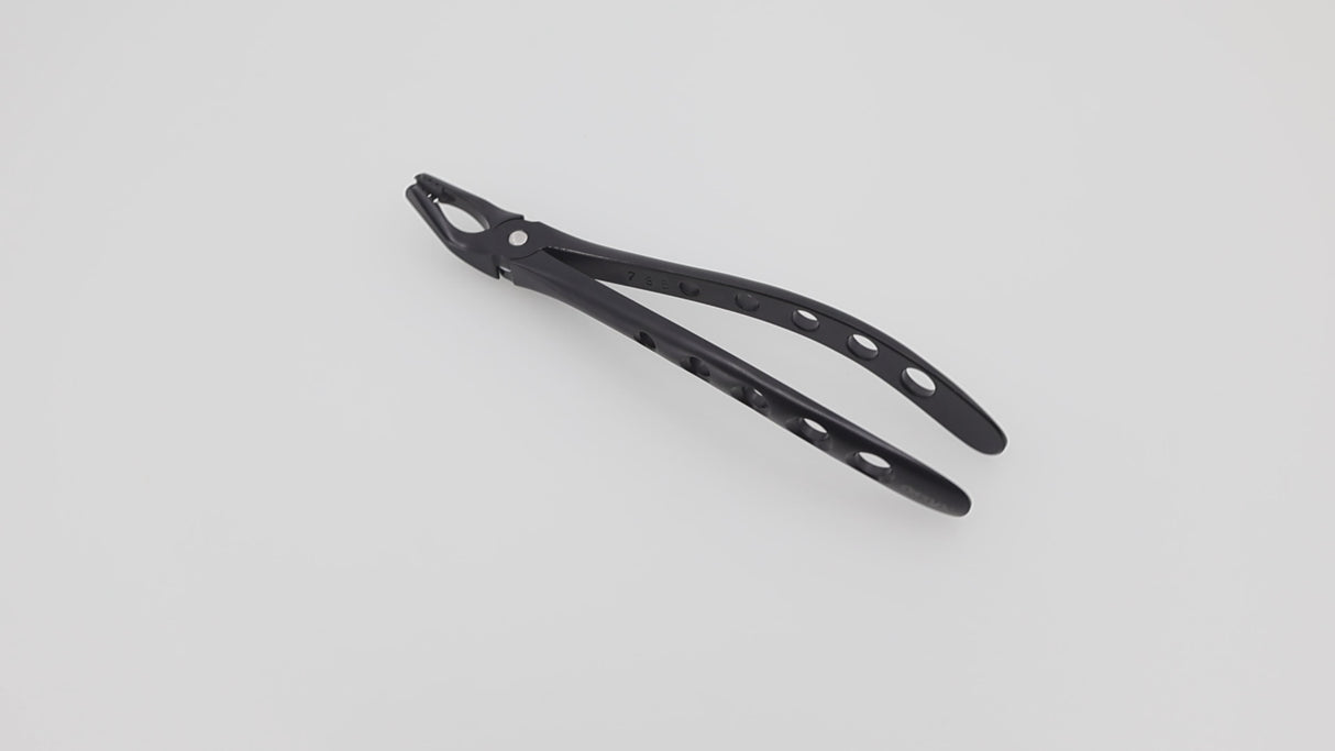 Extraction Forceps, English Pattern, #35N Modified, Roba-Edition By Dr. Manfred Beck, Upper Premolars, Xcision-Line®, Diamond Coated Jaws, Onyx Coating  | Helmut Zepf No. 12.235.07ZTI