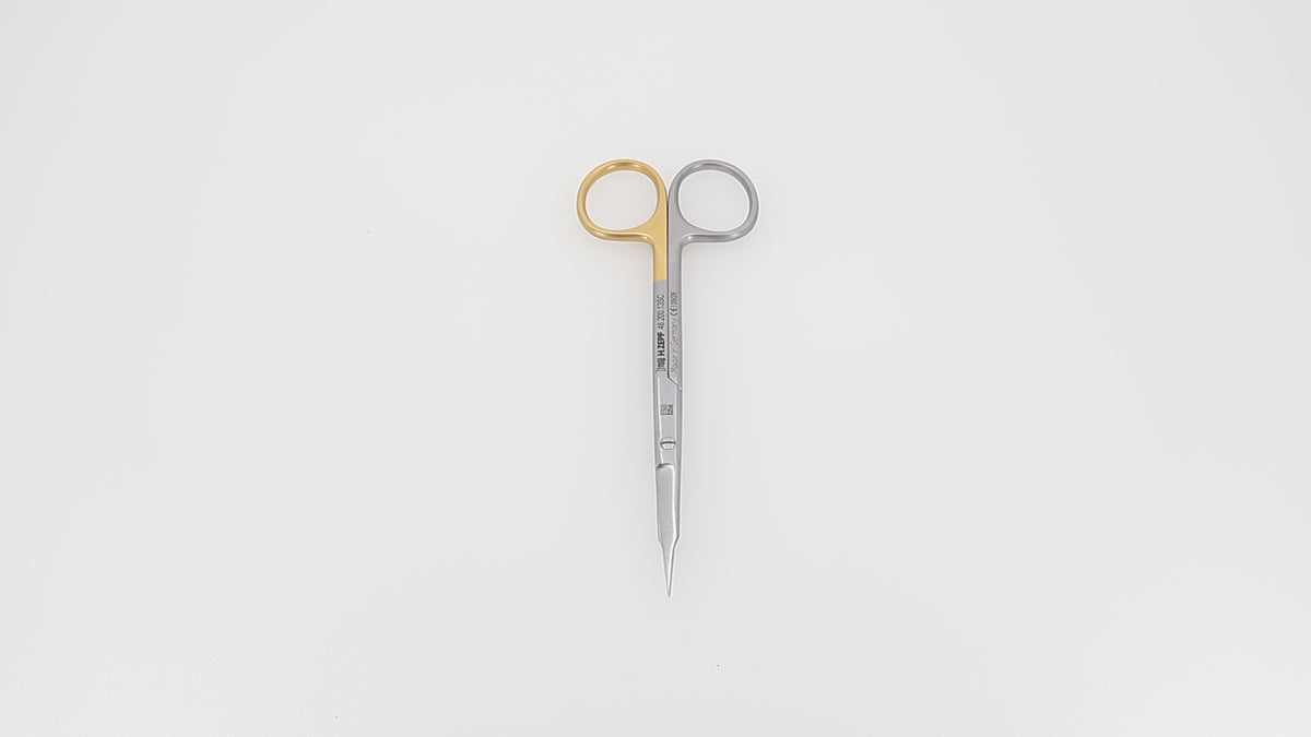 Goldman Fox Scissors, Straight - 13 cm, Supercut Micro Serrated Edge, Surgical Tissue, Dental Gum Scissors | Helmut Zepf No. 46.200.13SC