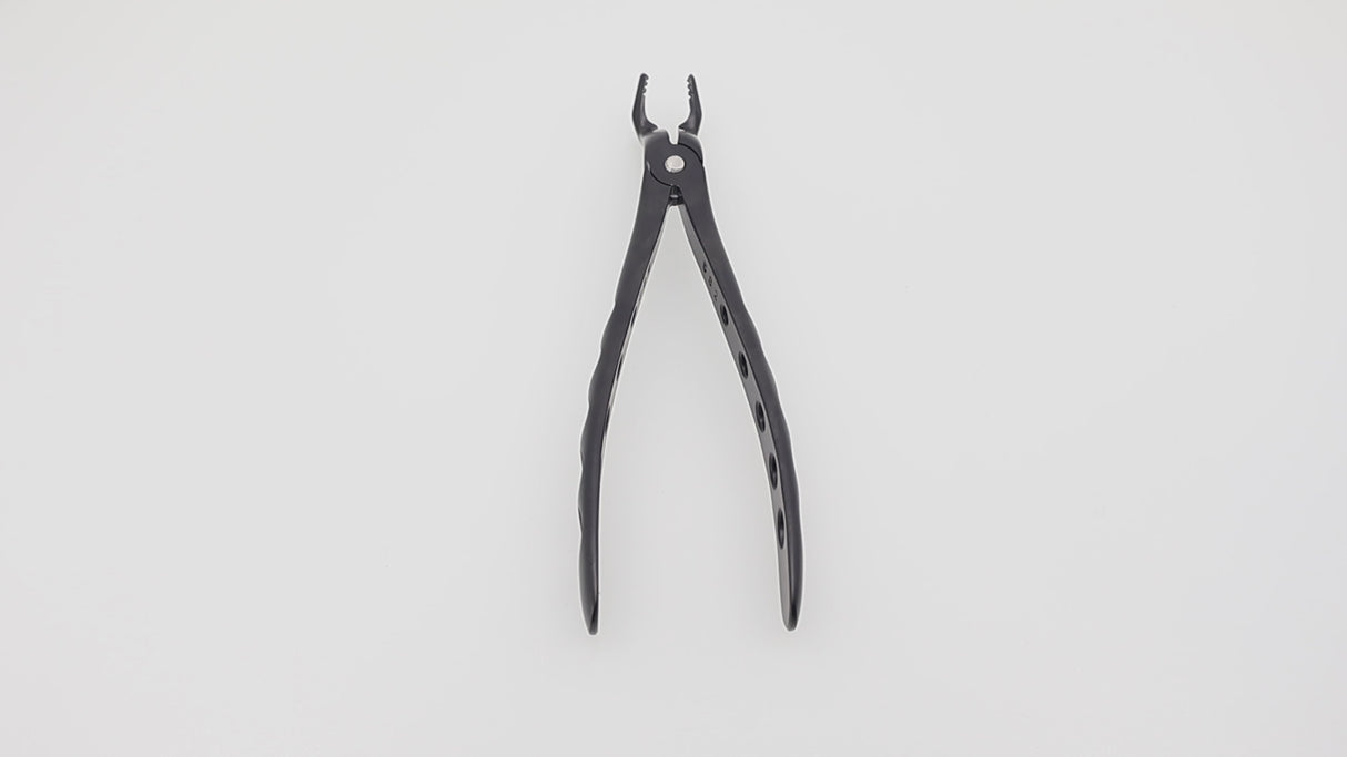 Extraction Forceps, English Pattern, #67A Modified, Roba-Edition By Dr. Manfred Beck, Upper Wisdom Teeth, Xcision-Line®, Diamond Coated Jaws, Onyx Coating  | Helmut Zepf No. 12.267.01ZTI