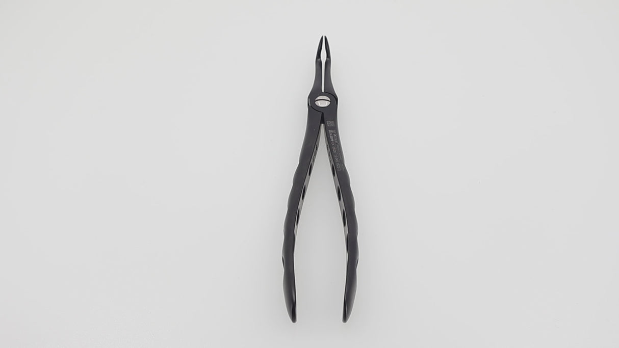 Onyx Coated Xcision-Line® Extraction Forceps for Roots, #45Sb, for the Lower Jaw, Rescue-Line, | Helmut Zepf No. 12.045.15ZSTI
