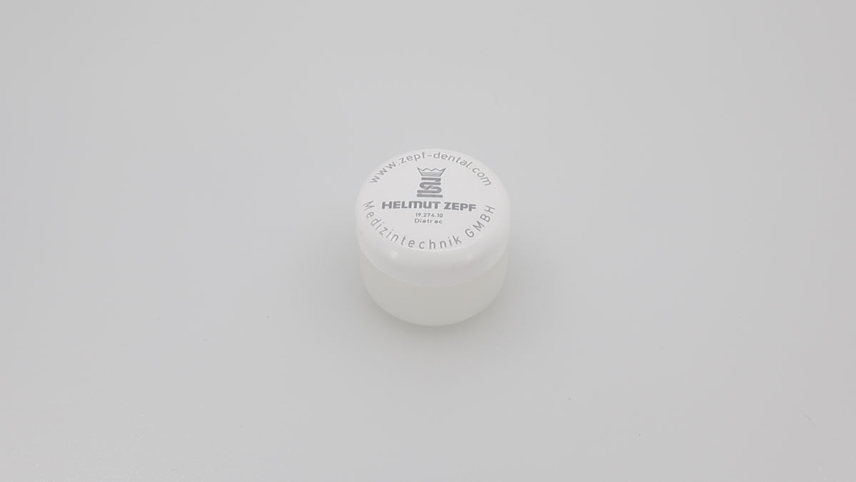DIATRAC Adhesive Powder for Crown-Tractor - 10g, in Plastic Container | Helmut Zepf No. 19.274.10