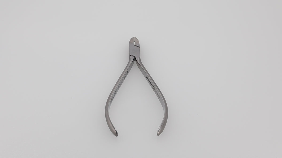 Orthodontic Pin and Ligature Cutter - 11 cm, Carbide Inserts (Max Wire Thickness Capacity: 0.4 mm/.016 in, Soft) | Helmut Zepf No. 33.760.02