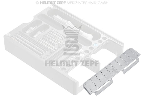 Rack for CMF Screws Ø 1.0 x 4 / Ø 1.2 x 4 / Ø 1.5 x 2 - Stainless Steel, additional view | Helmut Zepf No. 85.540.60