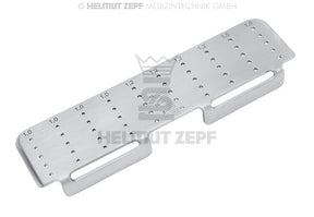 Rack for CMF Screws Ø 1.0 x 4 / Ø 1.2 x 4 / Ø 1.5 x 2 - Stainless Steel | Helmut Zepf No. 85.540.60