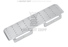 Rack for CMF Screws Ø 1.2 x 5 / Ø 1.5 x 5 - Stainless Steel | Helmut Zepf No. 85.540.65