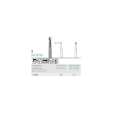 Busch S 421X 023 HP SHORTIES CARBIDE - (Pack of 2) Bur Made in Germany