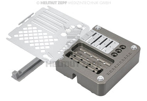 Screw & Pin Box for 2 x 5 Ø 1.2 mm Screws, 1 x 5 Ø 1.5 mm Screws and 10 Membrane Pins | Helmut Zepf No. 47.503.53