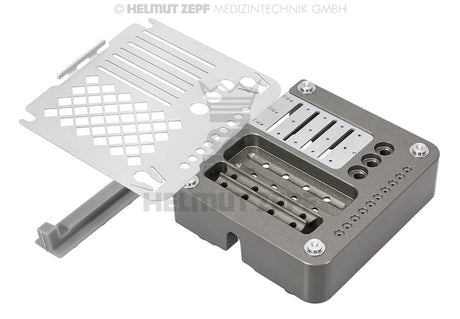 Screw & Pin Box for 2 x 5 Ø 1.2 mm Screws, 1 x 5 Ø 1.5 mm Screws and 10 Membrane Pins | Helmut Zepf No. 47.503.53
