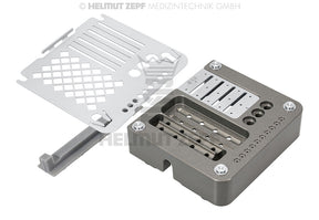 Screw & Pin Box for 3 x 5 Ø 1.0 mm Screws, 10 Pins and Instruments | Helmut Zepf No. 47.503.50