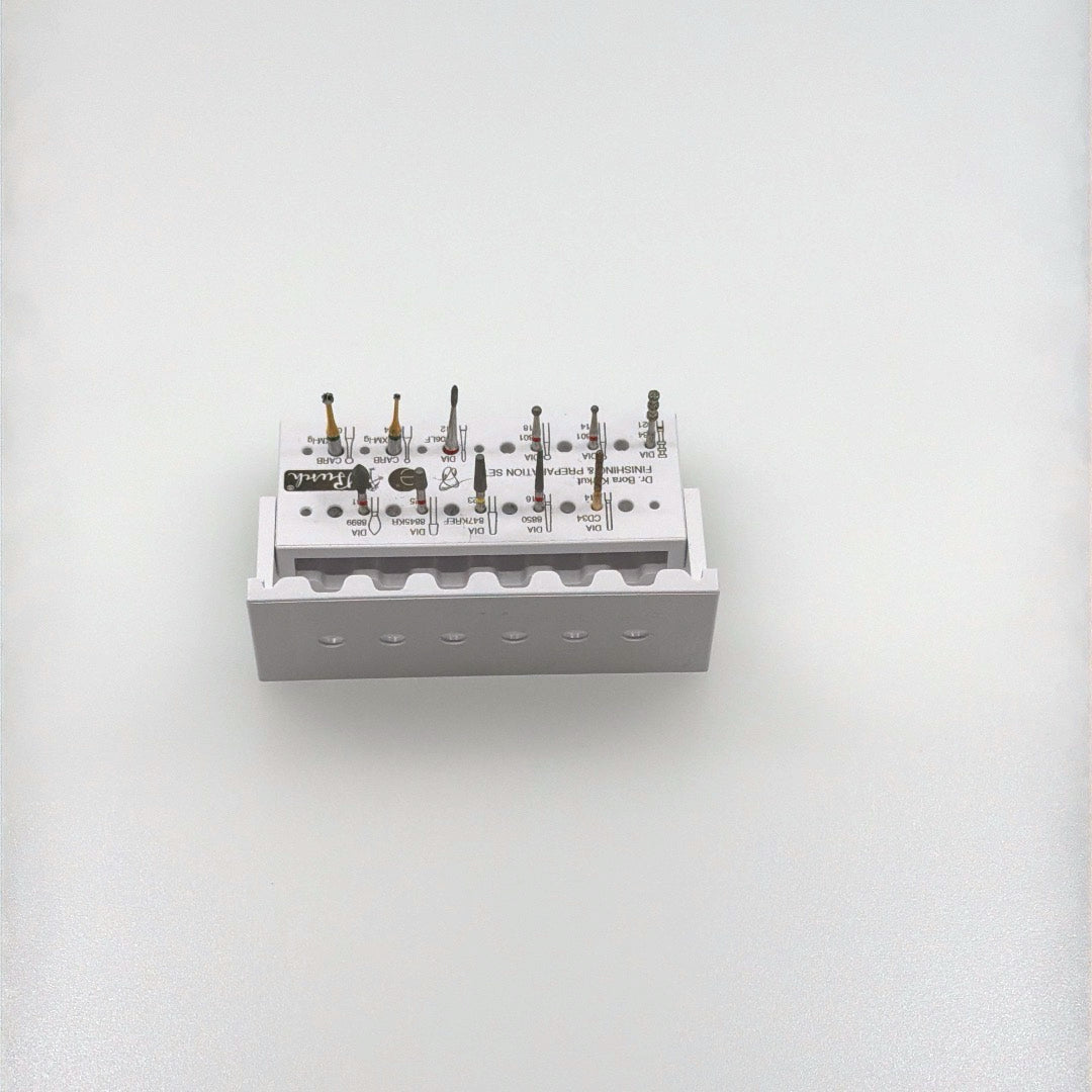 Dental Bur Finishing & Preparation Set by Dr. Bora Korkut | Busch Mfg. No. 5431