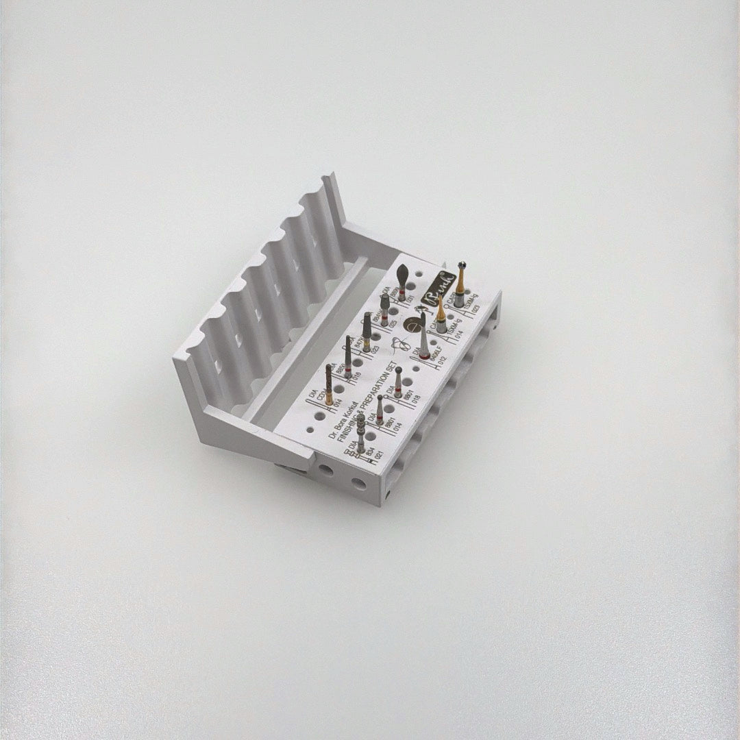 Dental Bur Finishing & Preparation Set by Dr. Bora Korkut | Busch Mfg. No. 5431