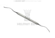 Sinus Curette - Double-Ended, 3.5 / 3.5 mm, Blunt, ZEPF-Line Handle, Sandblasted | Helmut Zepf No. 41.846.60