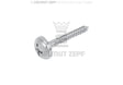 Stainless Steel Micro Screw Ø 1.2 x 10 mm, Umbrella Head Ø 4 mm, Crossfit drive - Pack of 1 | Helmut Zepf No. 47.572.51