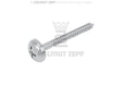 Stainless Steel Micro Screw Ø 1.2 x 12 mm, Umbrella Head Ø 4 mm, Crossfit drive - Pack of 1 | Helmut Zepf No. 47.572.52
