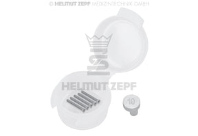 Titanium Micro Screw Ø 1.2 x 10 mm, Phillips drive, Grey Anodized - Pack of 5 | Helmut Zepf No. 47.574.10