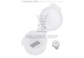 Titanium Micro Screw Ø 1.2 x 4 mm, Phillips drive, Grey Anodized - Pack of 5 | Helmut Zepf No. 47.574.04