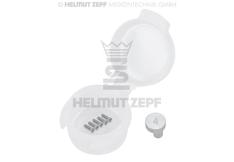 Titanium Micro Screw Ø 1.2 x 4 mm, Phillips drive, Grey Anodized - Pack of 5 | Helmut Zepf No. 47.574.04