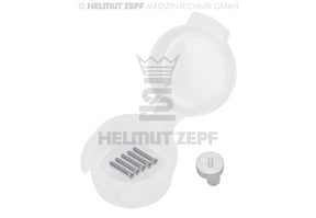 Titanium Micro Screw Ø 1.2 x 8 mm, Phillips drive, Grey Anodized - Pack of 5 | Helmut Zepf No. 47.574.08
