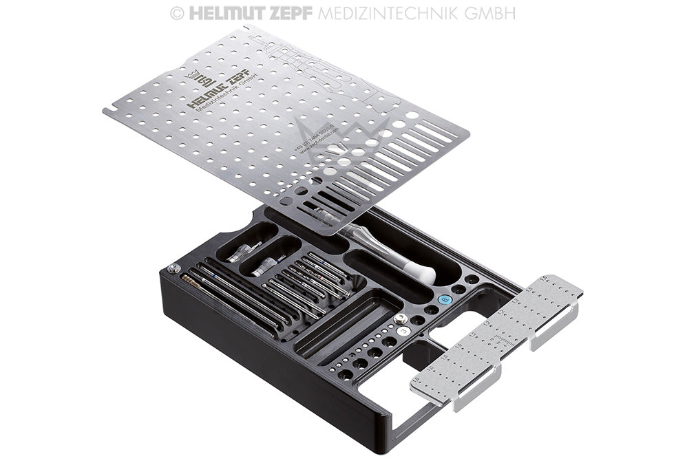 Universal CMF Box for Screw Systems Ø 1.2 / 1.5 / 2.0 mm | Helmut Zepf No. 47.501.03