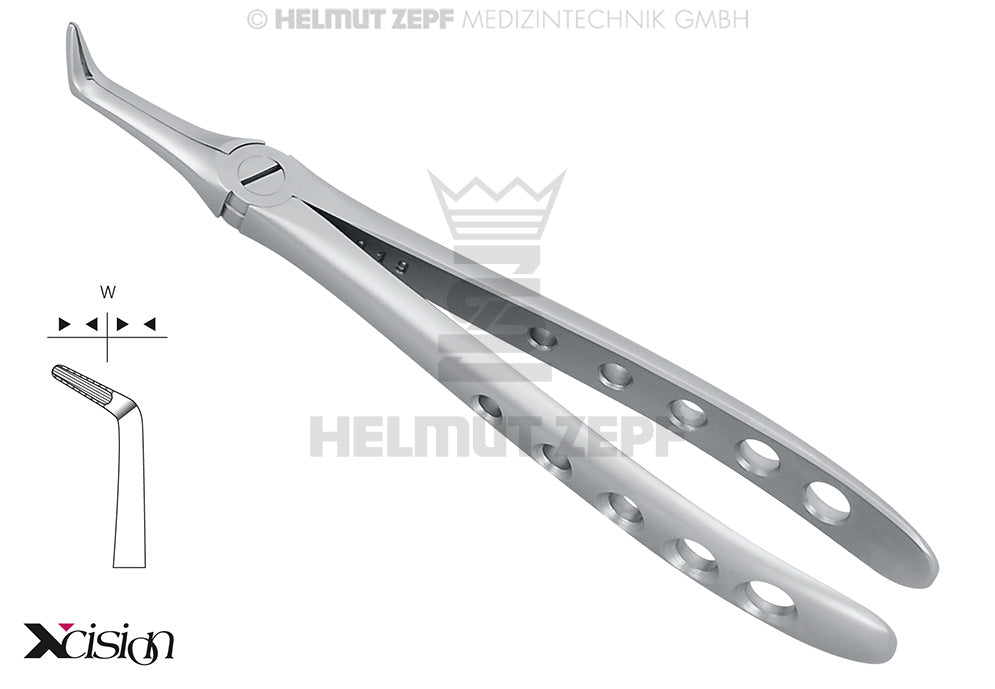 Xcision-Line® Extraction Forceps for Roots, #45-F, for the Lower Jaw | Helmut Zepf No. 12.045.07Z