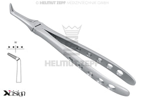 Xcision-Line® Extraction Forceps for Roots, #45-F, for the Lower Jaw | Helmut Zepf No. 12.045.07Z