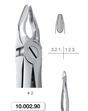 Helmut Zepf 10.002.90 Apical Retention Extraction Forceps #2 Upper Incisors and Canines