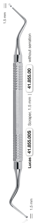 Helmut Zepf 41.855.00 Lucas Curette 1.5 mm Double-Ended Non-Serrated