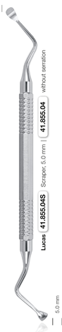 Helmut Zepf 41.855.04 Lucas Curette 5.0 mm Double-Ended Non-Serrated