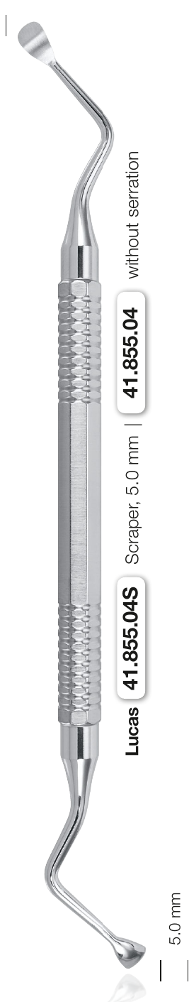 Helmut Zepf 41.855.04S Lucas Curette 5.0 mm Double-Ended with Serration