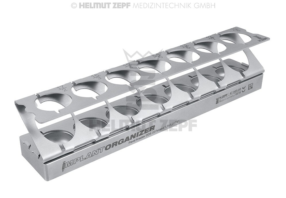 Implant Organizer stainless rack - Helmut Zepf